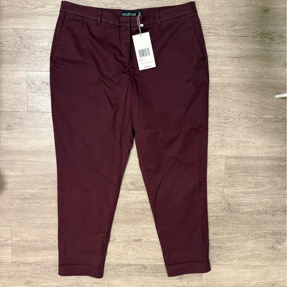 Wildfang Deep Burgundy Trousers